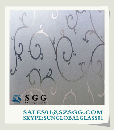 Frosted Glass Panel for Bathroom