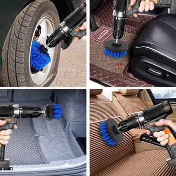12.7cm Household Power Drill Cleaning Brush Attachment Scrubber Set 300g