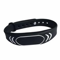MIFERE RFID pulseira impermeável silicone flexível reutilizável para controle de acesso
