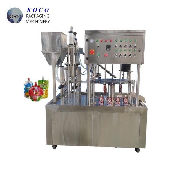 Fruit Juice Liquid Filling Machine For Bagged Juice / Milk / Water / Yogurt Capping and Filling