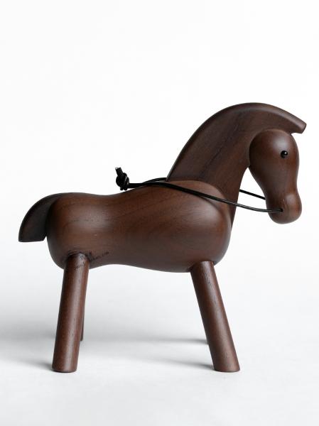 Exclusive Oak Beech Handcrafted Wooden Animals Wooden Horse Toy For Baby