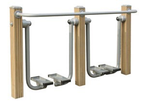 china outdoor park gym equipment wood like outdoor exercise machine surfboard