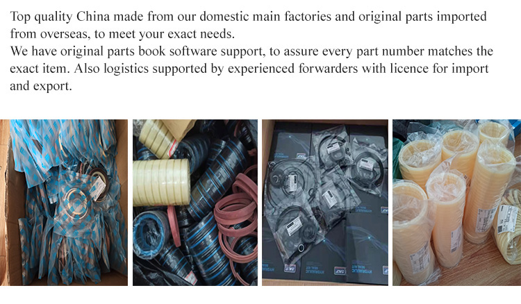 High quality Wear Resistance Hydraulic cylinder oil Seal Kit 991-00122 991/00122 For JCB Backhoe Loader Parts