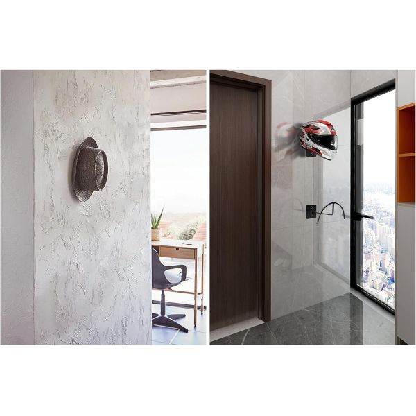 Estante para soporte de casco de metal de 5 mm de espesor para montar en la pared