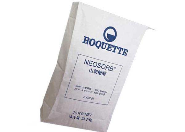 Food Grade Pasted Valve Bags Hygienic Packaging White Brown Flat Bottom Paper Bags
