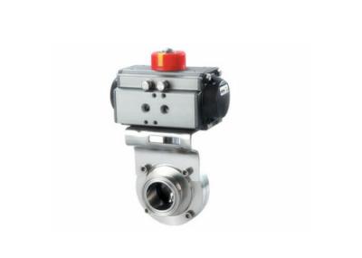 Hygienic Stainless Steel Sanitary Valves , Sanitary Control Valves For Water Petroleum