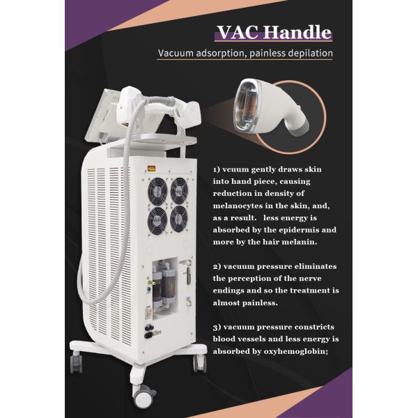 Huamei Triple Wave 755 808 1064nm Diode Laser Hair Removal 1200w 1600w Ice Platinum