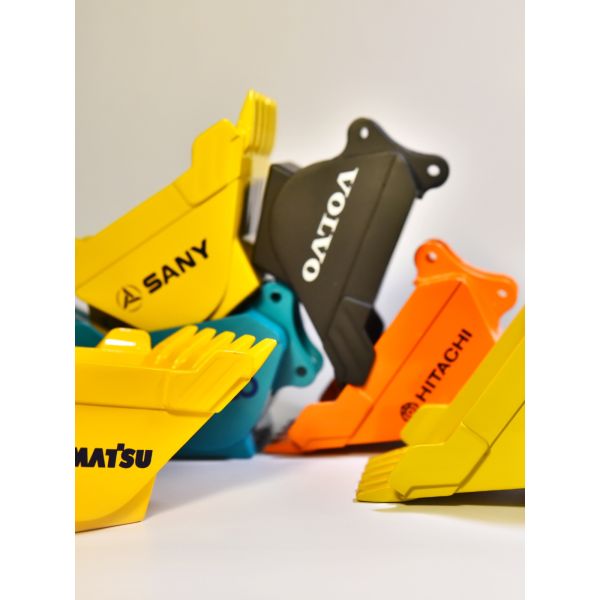 Excavateur unique alliage cendrier bureau décor bureau creuseur modèle cadeau pour hommes accessoire de bureau