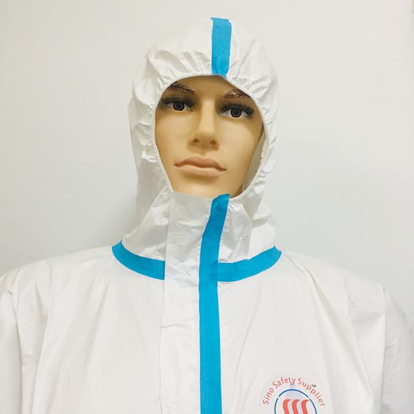 CE Type 4 Disposable Coveralls Against Blood Body Liquid Disposable SF Coverall