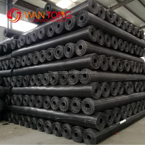 30kn PP Пластмассовая двусторонняя георешетка для дорожного строительства Длина 50-100 м Сырье ПП