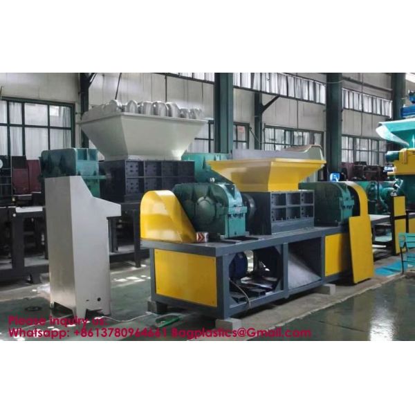 Double Shaft Metal Steel Shredder Scrap Car Recycling Machine For Metal Plastics Crusher Horizontal Baler Vertical Baler Metal Balers Dual-Shaft Shredder Spiral Pulverizer Straw Baler