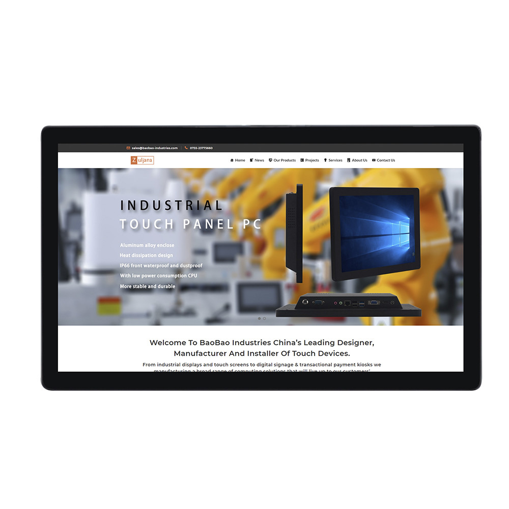 Емкостный Signage LCD цифров касания показывает высокие локальные сети BT WiFi разрешения