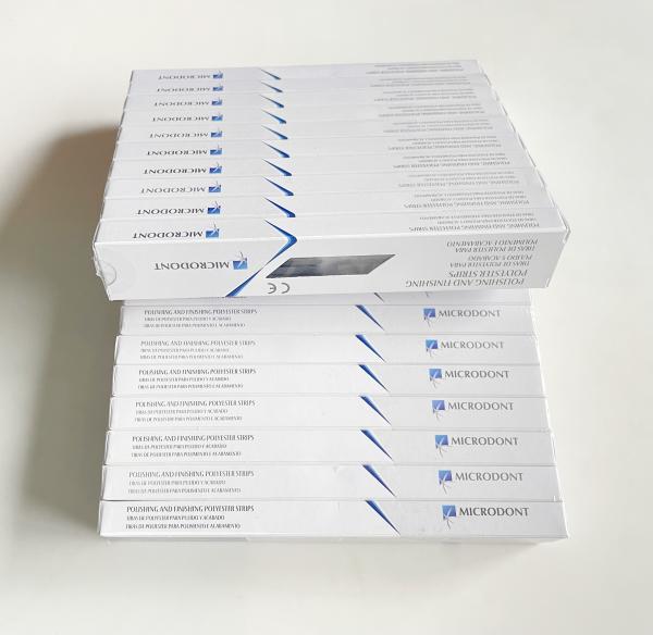 4mm*170mm MICRODONT Dental Abasive Polyester Finishing Polishing Strips 100pcs/Box