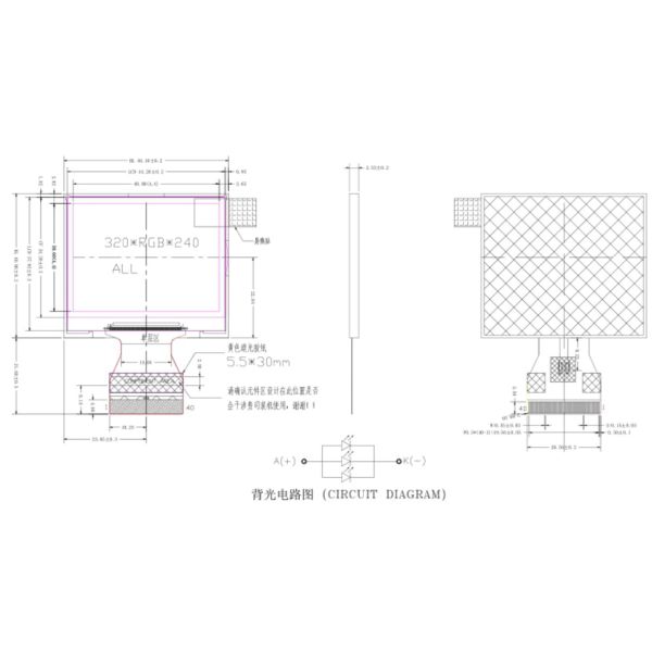 2,0 дисплей дюйма ТФТ Лкд модуль 320 кс 240 Трансфлективе Лкд с ИК ИЛИ9342К для на открытом воздухе прибора