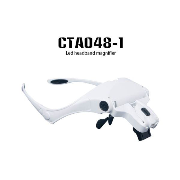 Eyeglasses Bracket Headband Magnifier 2 LED Lights Upgraded Version