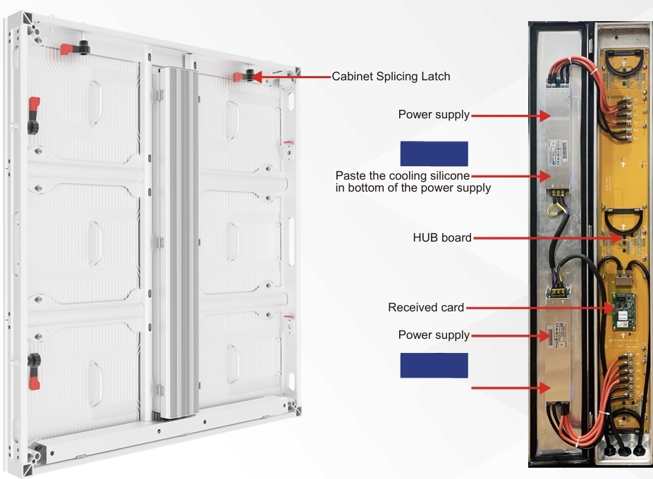 High Resolution Fixed Installation LED Display 960x960mm P4 - P10 Full Color Screen