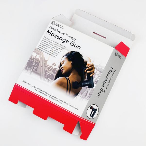Custom Folding Gift Paper Box Health Care Products Packaging Box for Electronic Muscle Massage Gun