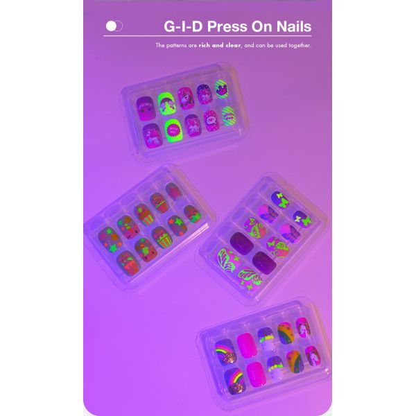 Chic DIY Nail Art Kit For Pretend Play Preschool Girls Environment Friendly