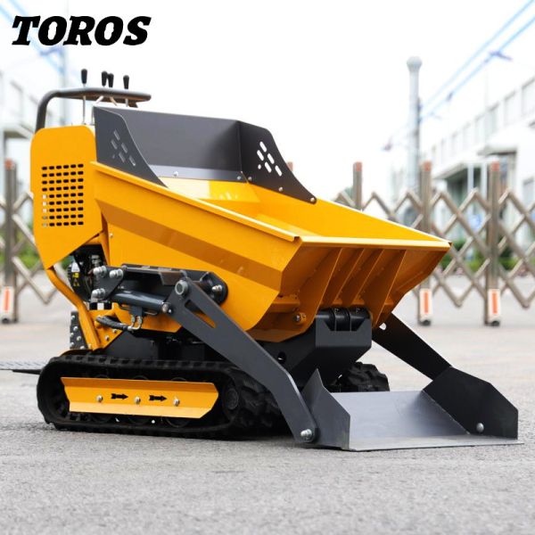 0.5-0.8t Stand Behind Tracked Mini Dumper For Construction And Mining