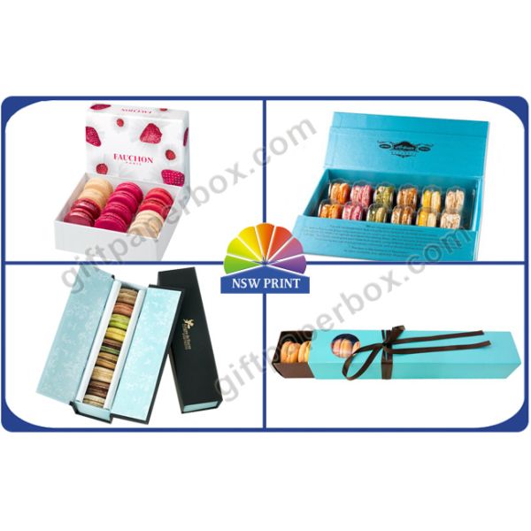 Коробка подарка картона Eco-friendy для Macarons/подарка десерта вычуры коробок бумажного упаковывая