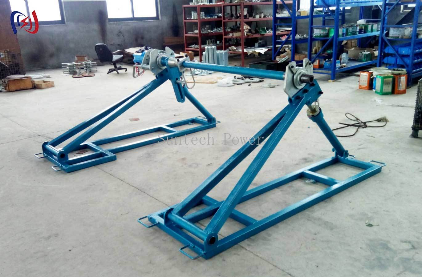 Hydraulic Conductor Drum Stand with 5000-7000kg Reel Capacity Hydraulic Lifting and Driven Payoff for Construction Safety