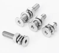 Hex Socket DIN7991/GB70.3 Countersunk Head Machine Screw avec Hex Noix Laveuse à plat et assemblages de laveuse à ressort Surface plate
