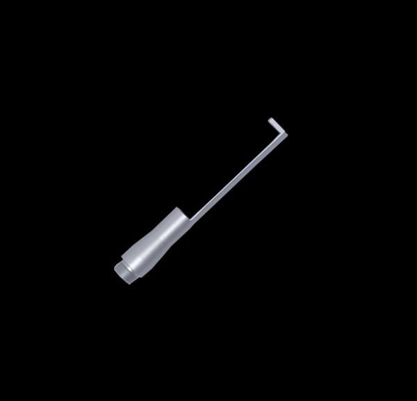 Medical CO2 Laser Handpiece with 46mm Backstop for Surgical Systems Silver