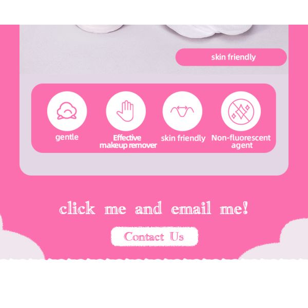 Rondas de algodón cosmético OEM Rondas de algodón sin maquillaje