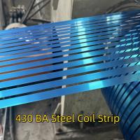 BA Superfície SS 430 Lâmina de aço inoxidável laminada a frio 430 bobina de aço com filme PE bule 0,5*19 mm