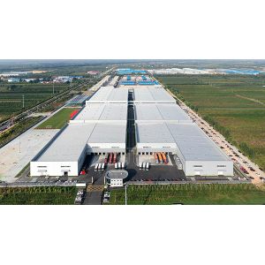 Flexible Metal Farm Buildings , Prefabricated Steel Structure Warehouse Building