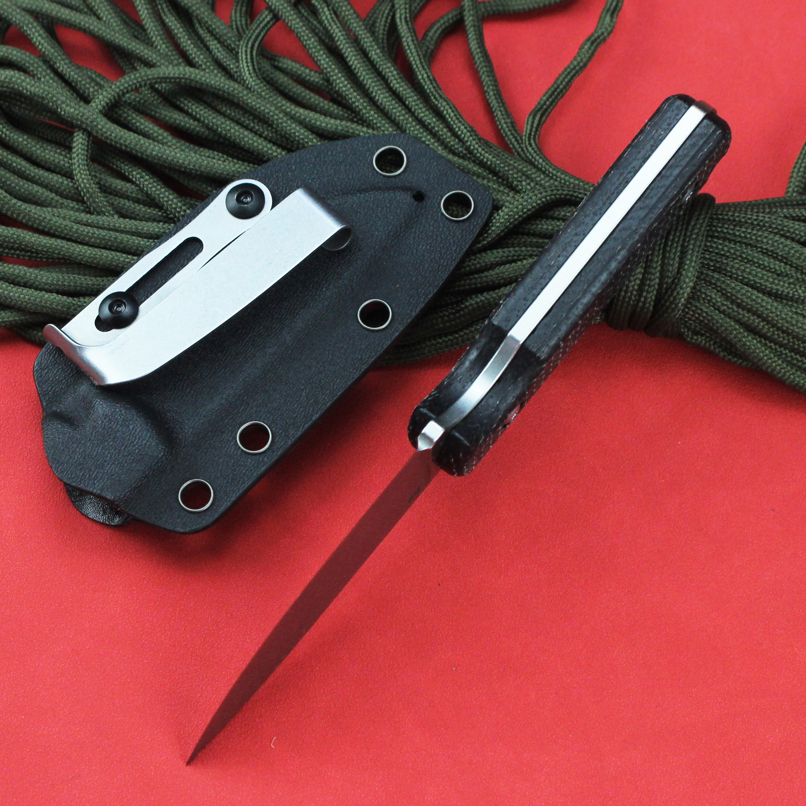 GT0172  Linen Handle  Fixed Blade Knife Outdoor Knife Tactical Knives
