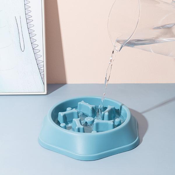 Pet Dog Bowl Plastic Anti Choking Slow Feeding LCD Display  Alimentador De Mascota
