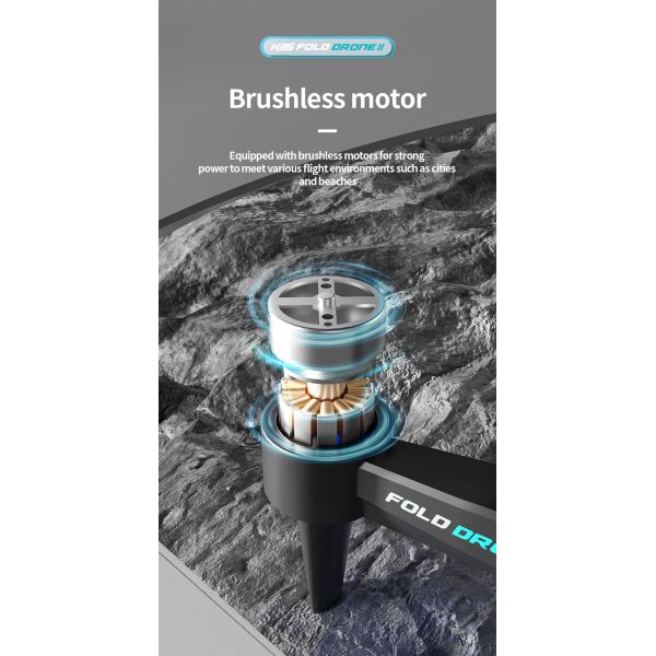 Профессиональный 4K HD ESC с двойной камерой Мини-Дрон H35 Бесбросовый оптический поток WIFI Квадрокоптер Удаленное управление препятствий