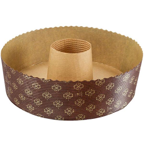 Exemplo natural de Pan Mold Disposable Paper Baking do Panettone de 15 PCS