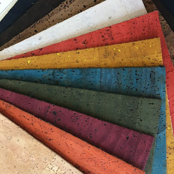 Portugal Cork Leather Fabric Hot Special Design Bread Veins High Color Fastness