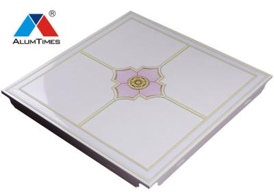 Bedroom 60x60 Aluminum Ceiling Tiles , False Ceiling Board With SGS ISO CE Certified