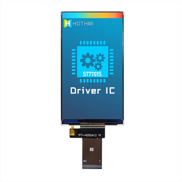 5,0 индикаторная панель ST7701S температуры TFT IPS 480x854 дюйма широкая для промышленного компьютера