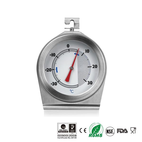 Food Monitoring Commercial Fridge Thermometer With Hook And Panel Base