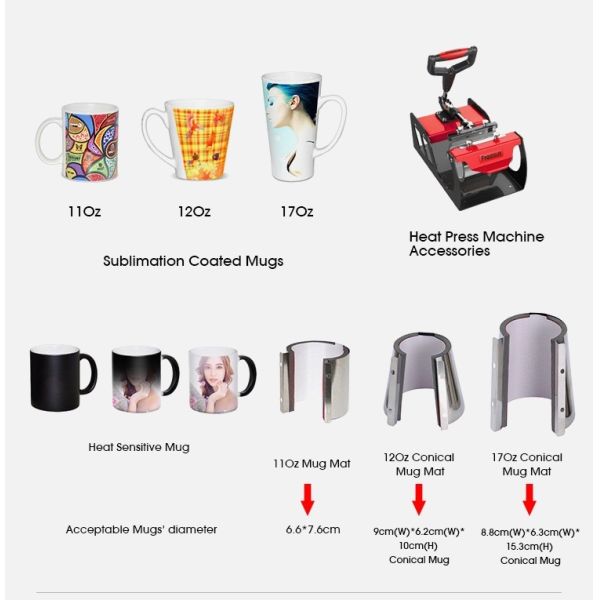 12 In 1 Combo Heat Press Machine 15X15 T Shirt Printing Machine 38*38cm Flat Press Machine