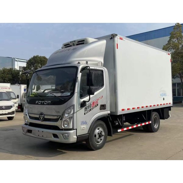 Foton Refrigerated Truck For Fresh Live Fish And Frozen Products Custom's Requirement