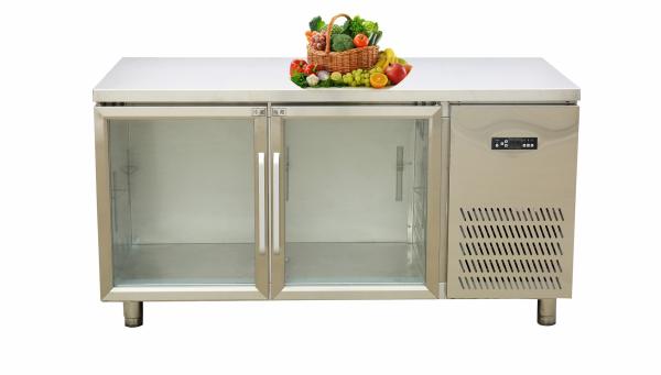 Refrigerador durável com luz azul, congelador de refrigerador anti-bacteriano leve azul