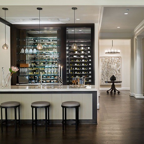 Wood Style PANEL Wine Bar Display for Living Room Luxury Home Furniture Modern Design