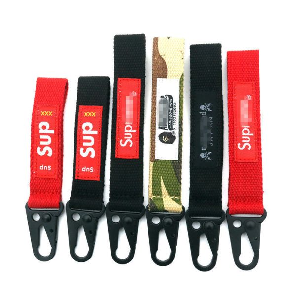 Custom Polyester Wrist Strap Keychain Lanyard Nylon Keyring Strap 30 Day Refund Policy