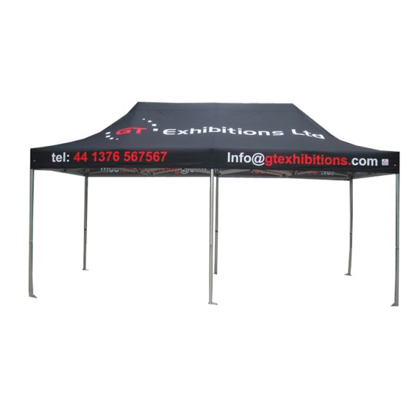 3x6 Gazebo Folding Tent Aluminium / Steel Frame Exhibition Printed Marquee