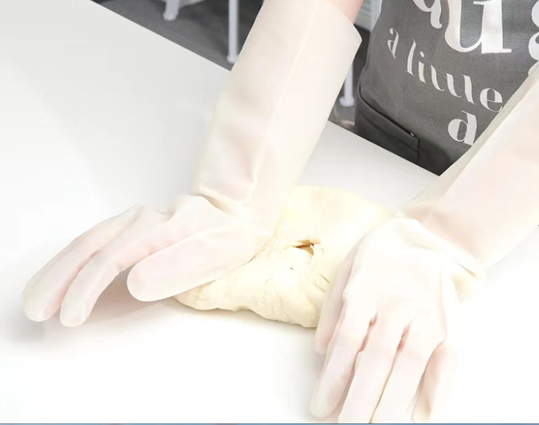 38CM Nitrile Dishwashing Gloves Anti Leakage Kitchen Gloves For Washing Dishes