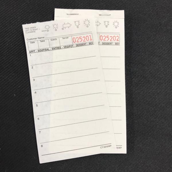 CT-3616WP White color 15 Lines Hotel Guest Pads Customizable and for Your Hotel s Guests