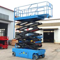 Plataformas de elevación de trabajo aéreo móviles con elevador de tijera autopropulsado hidráulico de 6 m