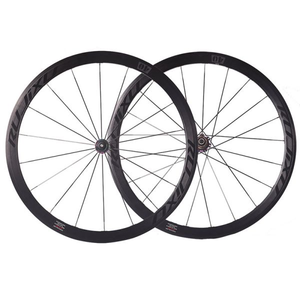 Lightweight RUJIXU 700C Wheelset Bicycle Road V Brake Clincher 18/21 Spoke Aluminum Alloy Bike Wheels for Road Commuting