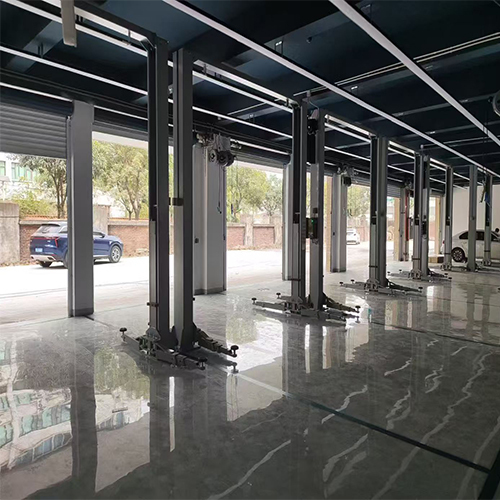 Car Lifting Equipment with 9900lbs Lifting Capacity Barrier Free Base and Manual Release System