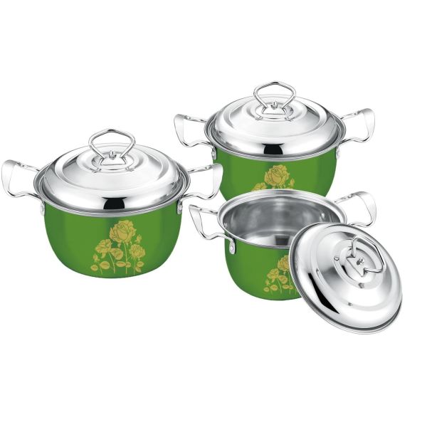 2020 hot selling 16/18/20  3pcs and 4pcs stainless steel 410cookware set &201#  cookware sets kitchenwares & kitchen pot